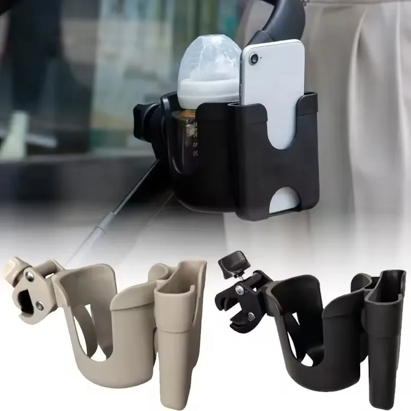 Travel Accessories For 2 Year Old - 滑り止めベビーカーカップホルダー 子供用ベビーカー携帯電話＆ボトルアクセサリー ユニバーサルアタッチメント ベビー旅行用品