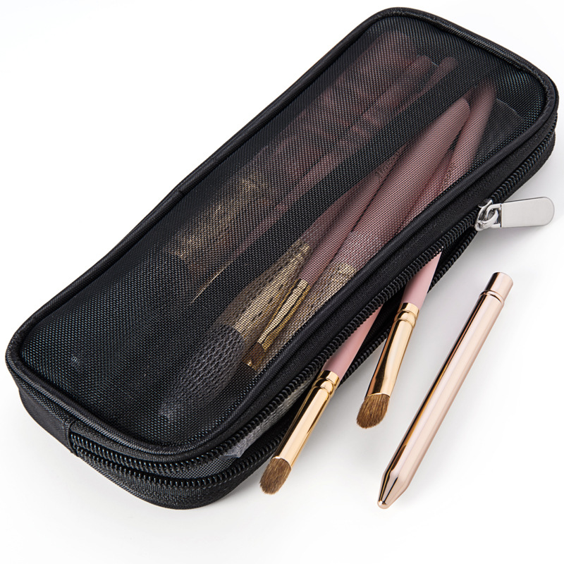 Travel Accessories Kit For Women - 化粧ブラシトラベルケース化粧品トイレタリーバッグオーガナイザー男性女性美容ツールメッシュ Dopp キットポーチ洗浄収納アクセサリー