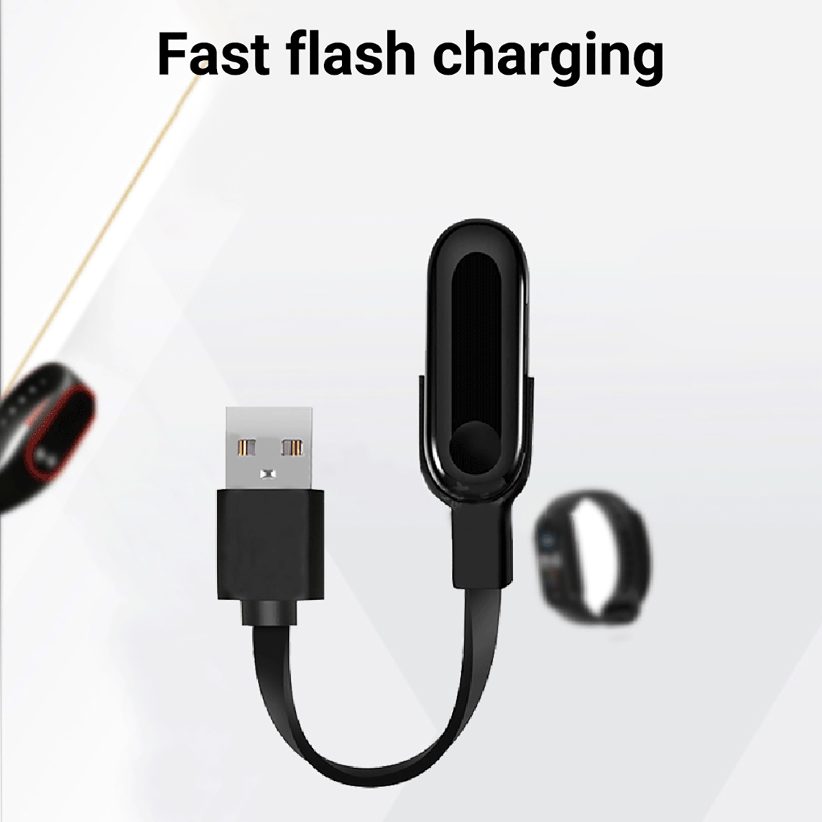 Xiaomi Travel Accessories - スマートバンド USB 充電ケーブル Xiaomi M2/M3/M4/M5 交換用充電コードフラット