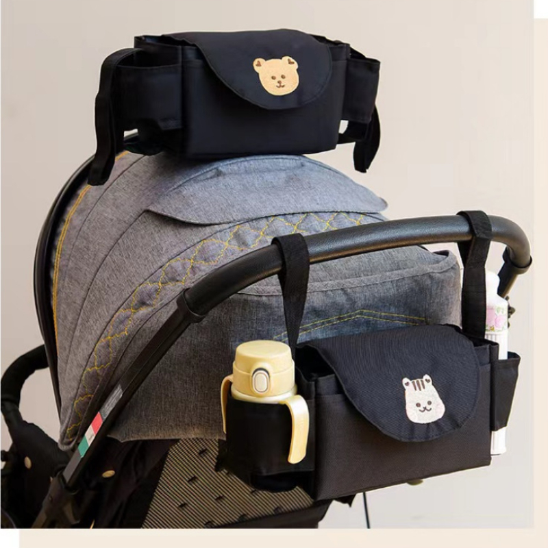 Travel Accessories For 2 Year Old - ベビーカーバッグベビーカーオーガナイザーベビーアクセサリーカップホルダー新生児トロリーポータブル旅行車バッグ馬車用ユニバーサル