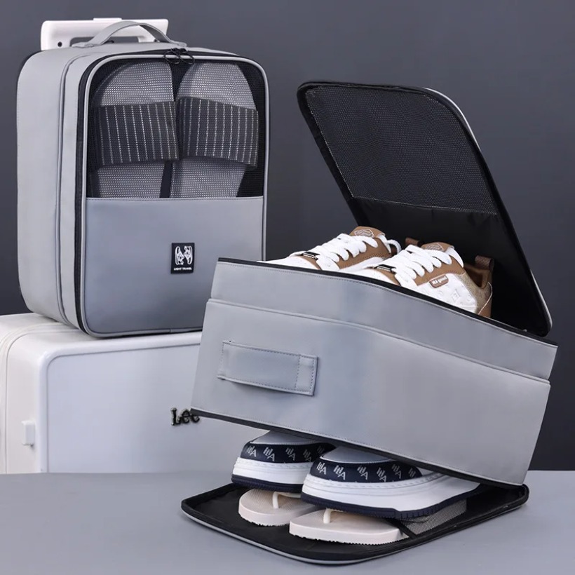 Shoe Bag Travel - 旅行用靴収納バッグ 吊り下げ式オーガナイザー 家庭用 リビングルーム用 多機能収納 防臭ポーチ
