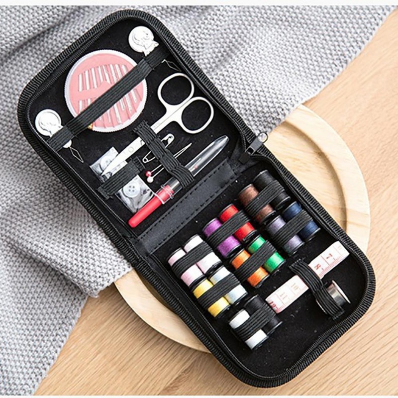 Travel Accessories Kit For Women - 旅行や家庭用のポータブルソーイングキット,ミニソーイングボックスセット,ソーイング収納バッグ,DIYアクセサリー,10ピース/セット