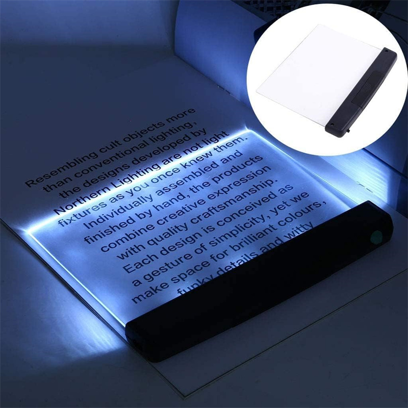 Travel Reading Accessories - ベッドで読書するためのLEDブックライト、フラットパネルの目に優しいブックマークライト、ポータブル読書灯、ミニナイトライト、車、旅行、ギフトに最適
