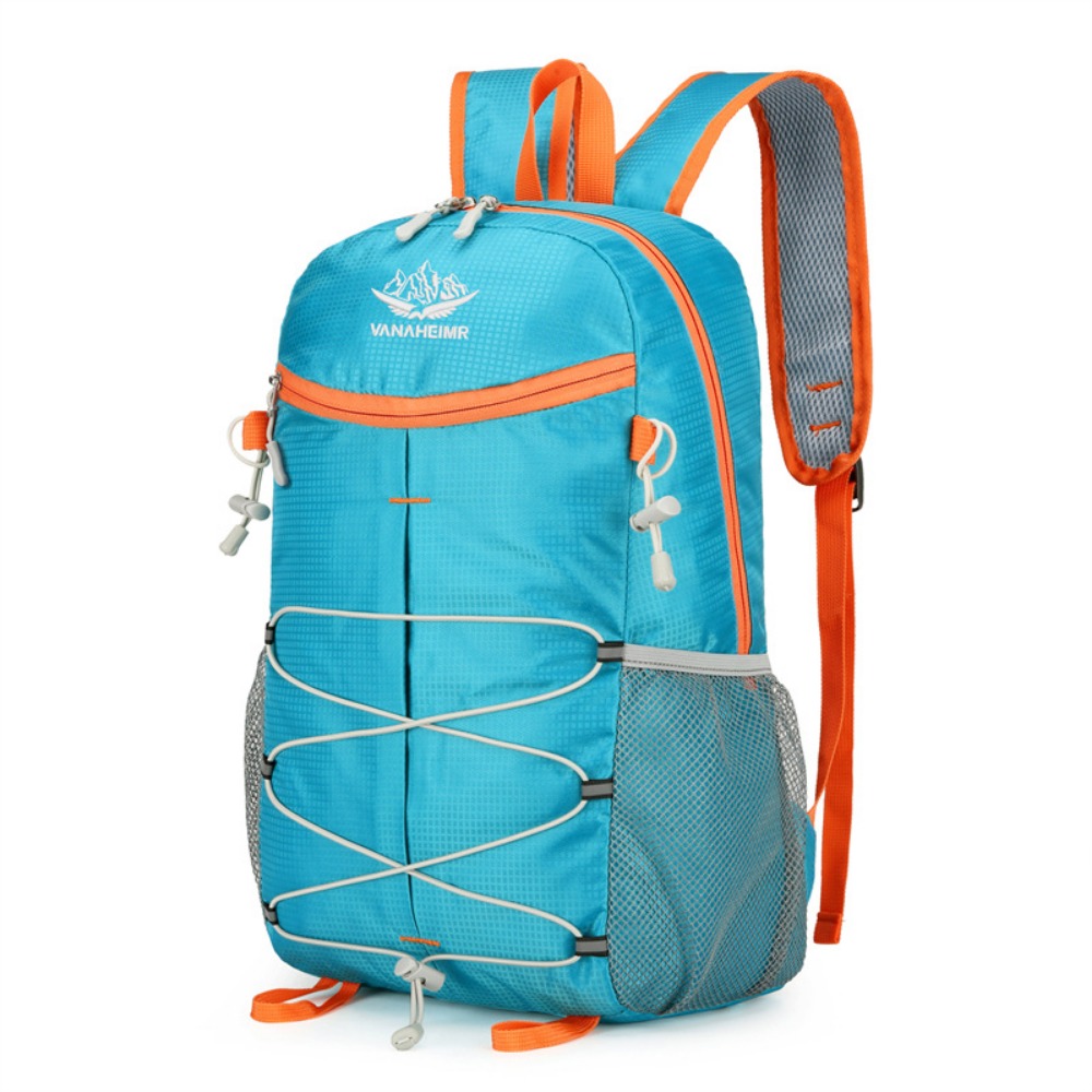 Packable Daypack Foldable - 20L 大容量登山用パッカブルバックパック折りたたみ式反射デザインスポーツトラベルデイパックバッグ超軽量