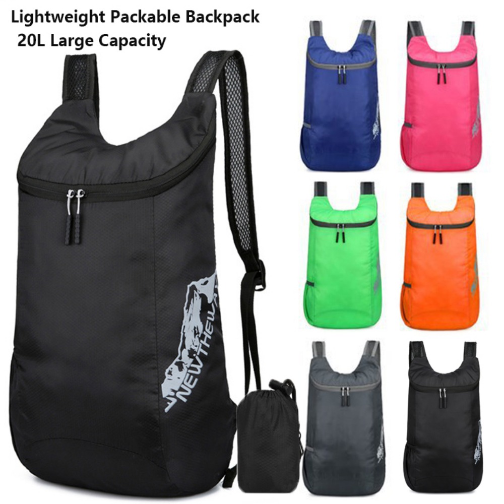 Packable Daypack Foldable - 20L パッカブルバックパック 軽量 超軽量 折りたたみ式 アウトドア