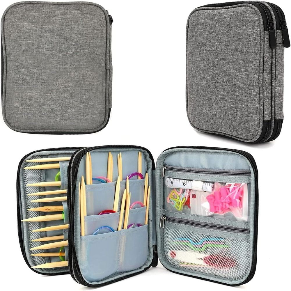 Travel Accessories To Sew - 編み針用収納バッグ,ニット針,かぎ針編みのケース,トラベルケース