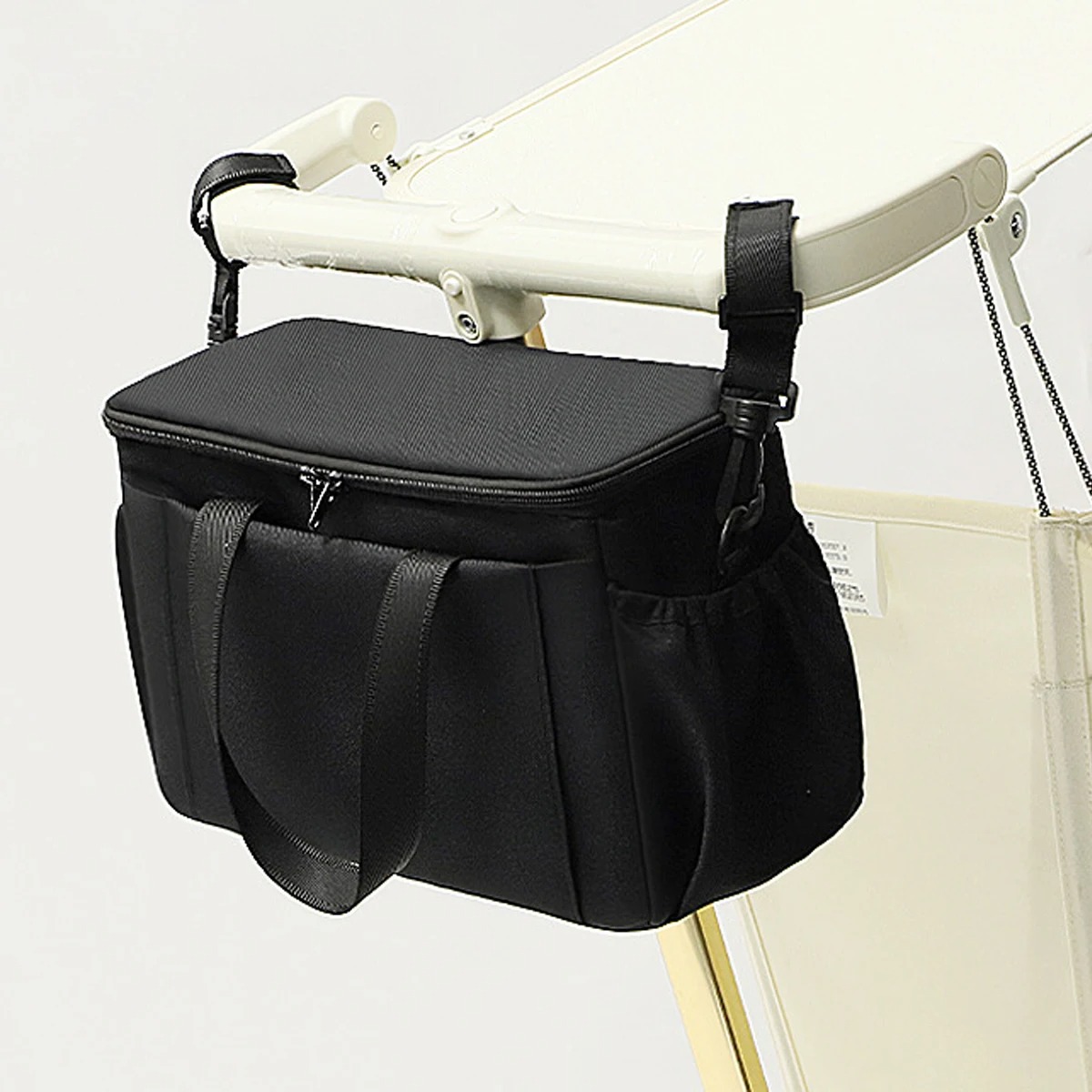 Travel Accessories For 2 Year Old - ベビーカーオーガナイザーバッグ ママ 大容量 トラベルハンギングバッグ ボトルホルダー ベビーカーおむつバッグ