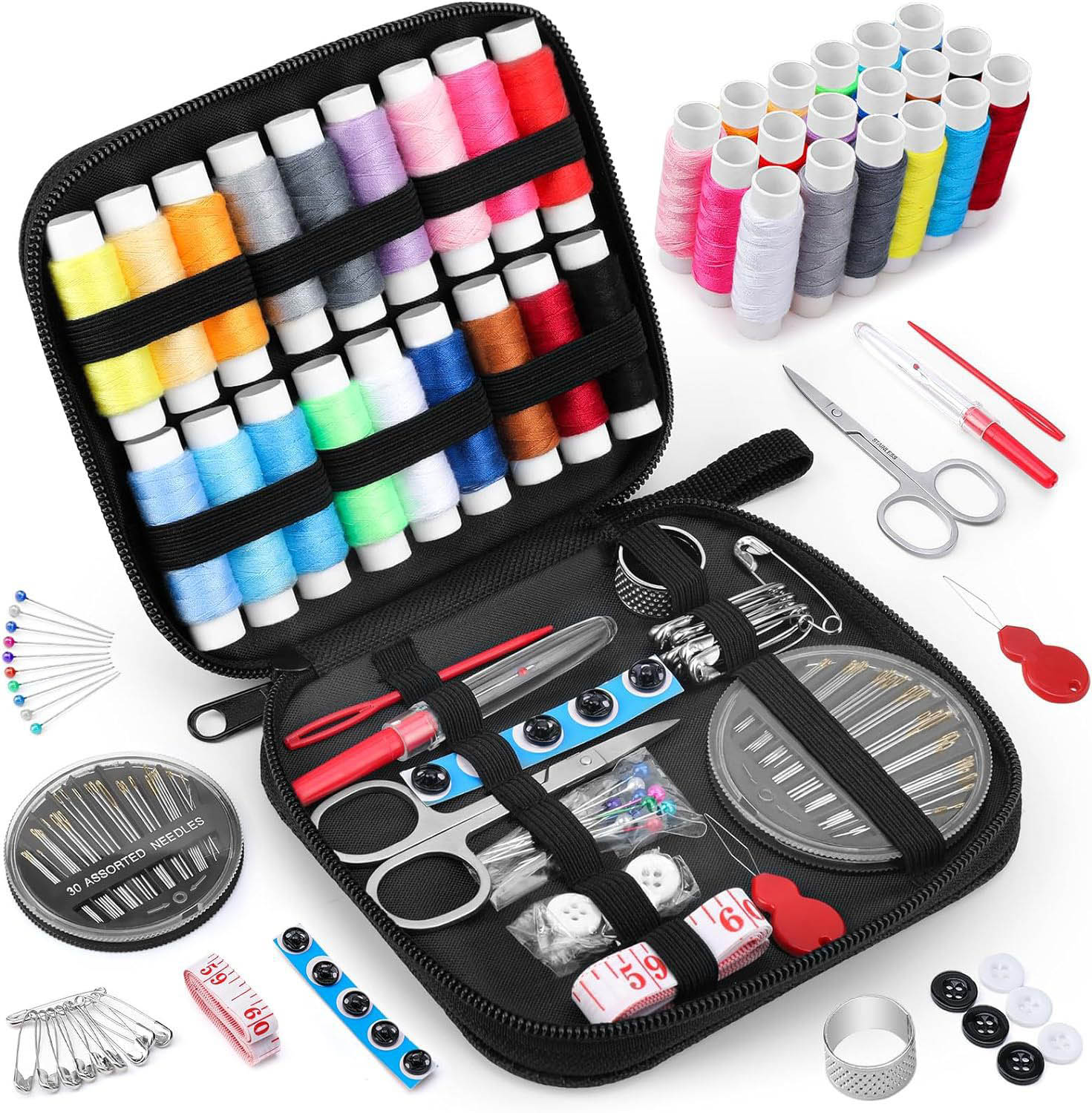 大人と初心者向けのソーイングキット 1 セット - 針と糸の - Travel Accessories To Sew のレビューと価格