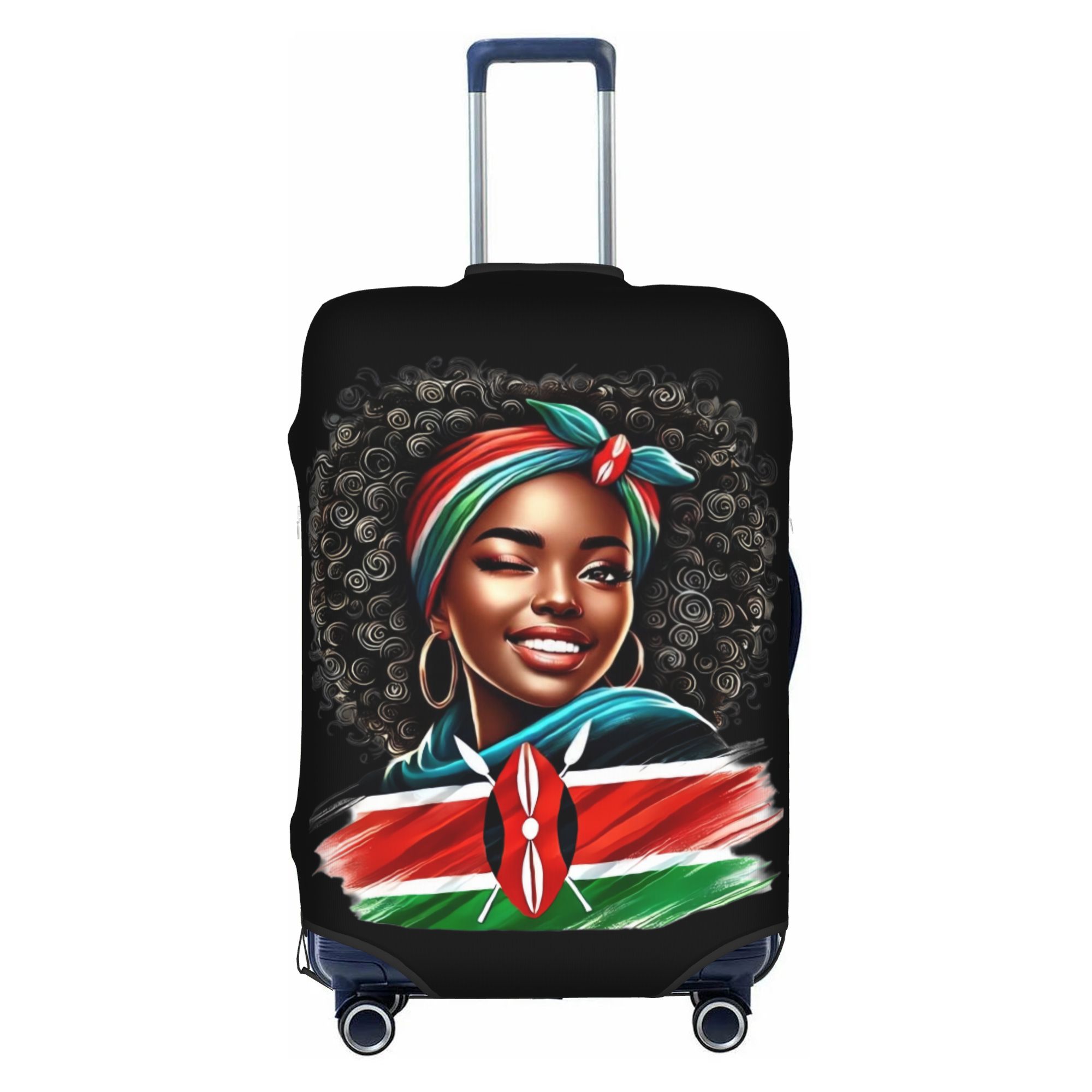 ケニア国旗アフリカ系アメリカ人荷物カバープロテクターファッシ - Travel Accessories Kenya のレビューと価格
