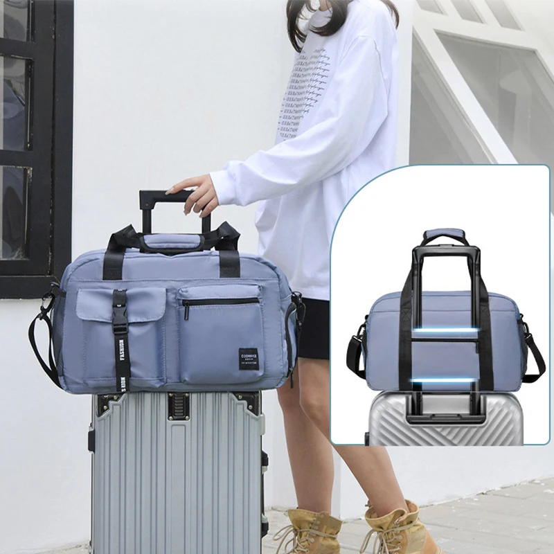 大型フィットネスバッグスポーツハンドバッグ女性ドライウェット - Shoe Bag Travel のレビューと価格