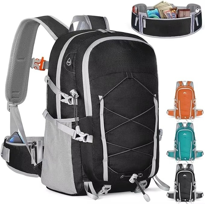40L 新型パッカブルポリエステルハイキングデイパック軽量防 - Packable Daypack Foldable のレビューと価格