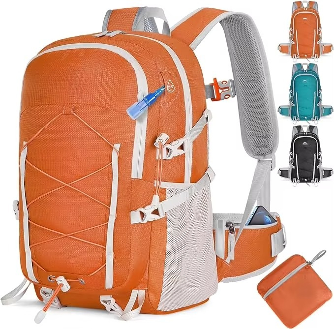 40L 新型パッカブルポリエステルハイキングデイパック軽量防 - Packable Daypack Foldable のレビューと価格