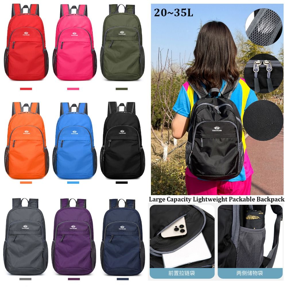 20~35L パッカブルバックパック折りたたみ式軽量アウトド - Packable Daypack Foldable のレビューと価格