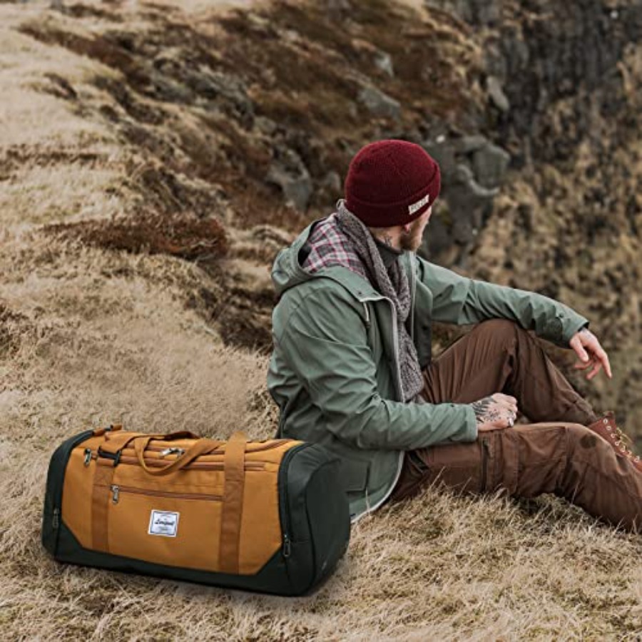 メンズトラベルダッフルバッグ 40L 中型スポーツジムバッグ - Shoe Bag Travel のレビューと価格