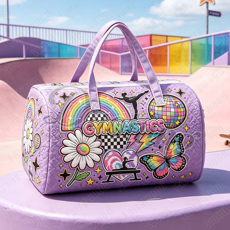 芸術体操柄プリントハンドバッグ 旅行用 2Dフラットキルト体 - Shoe Bag Travel のレビューと価格