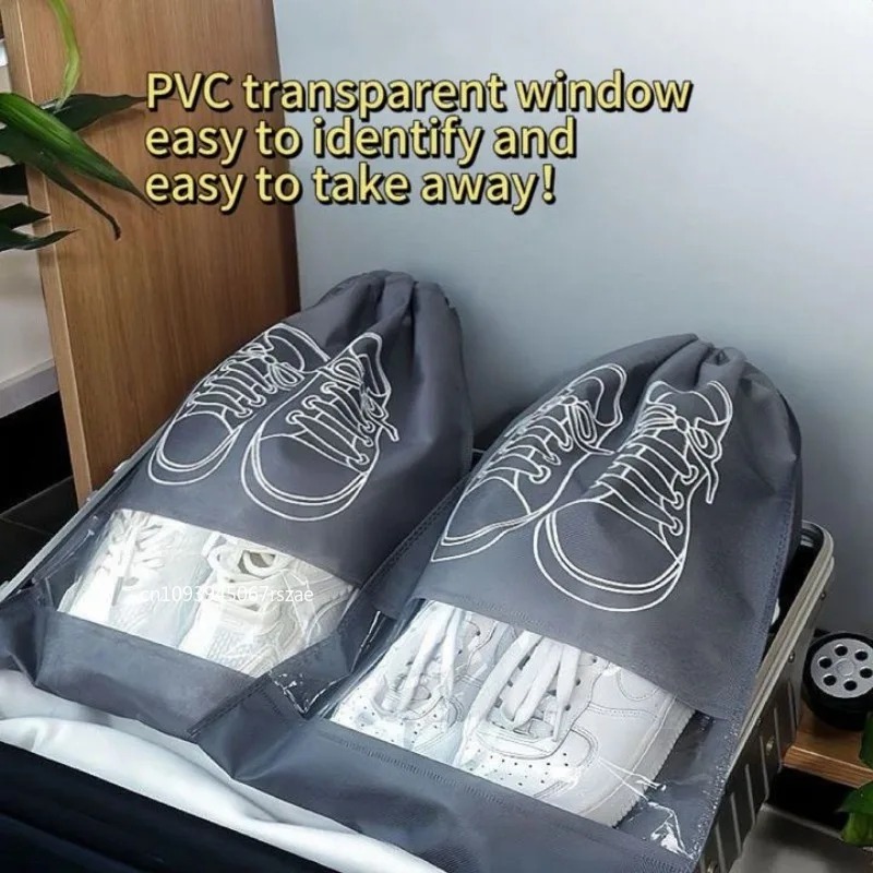 1-3個入りダストシューズバッグ、旅行用ポータブル不織布防水 - Shoe Bag Travel のレビューと価格