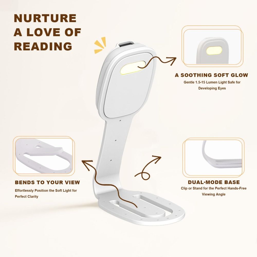 2-in-1 クリップオンブックライト 調光可能な明るさ付き - Travel Reading Accessories のレビューと価格