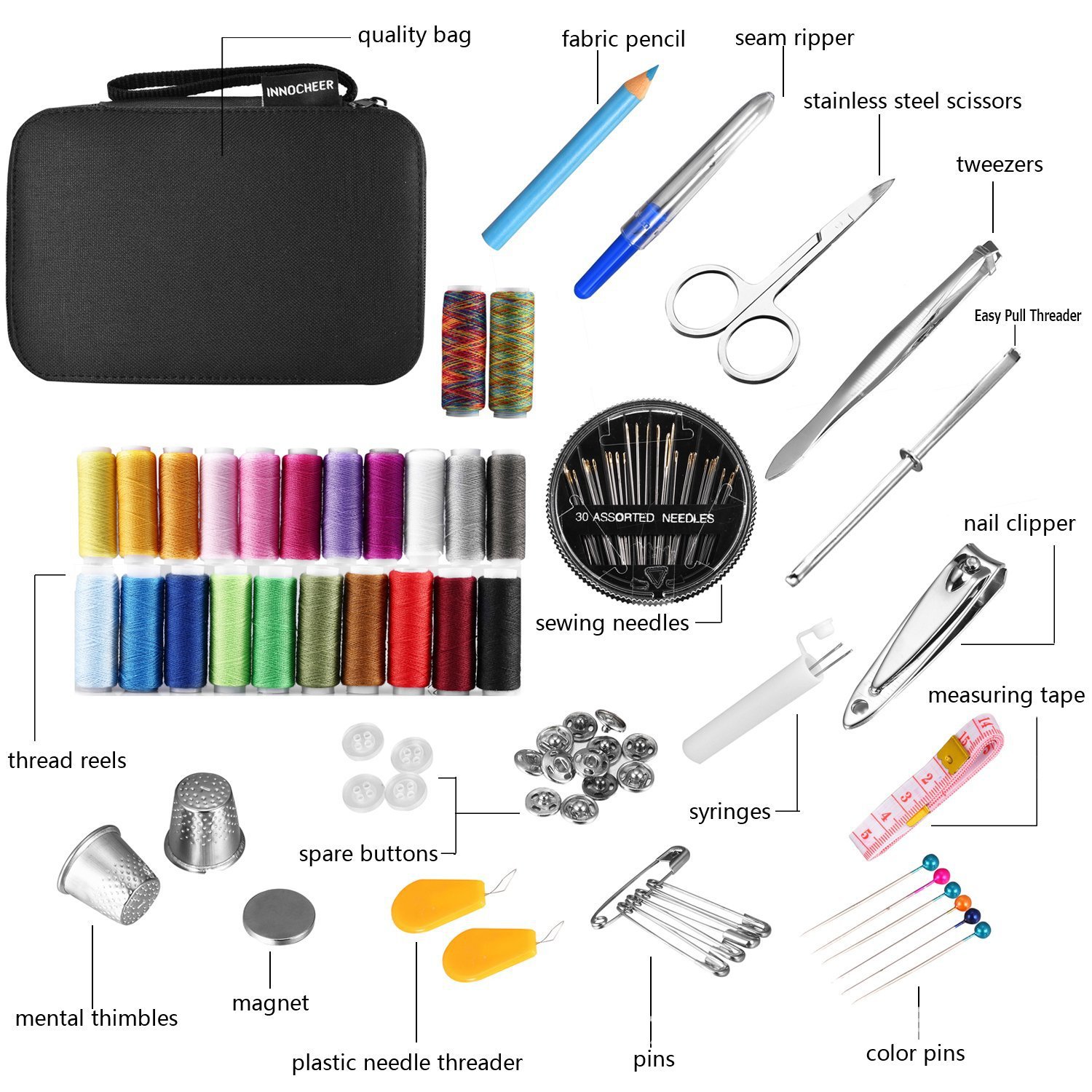 DIY 縫製ツールキットポータブルトラベルステッチ縫製ツール - Travel Accessories To Sew のレビューと価格