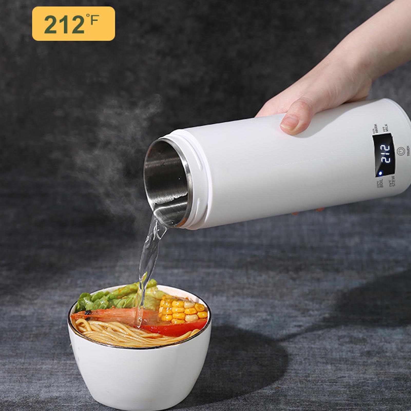 ミニポータブル電気ケトル 450ml 温度調節機能付き 31 - Portable Travel Kettle のレビューと価格