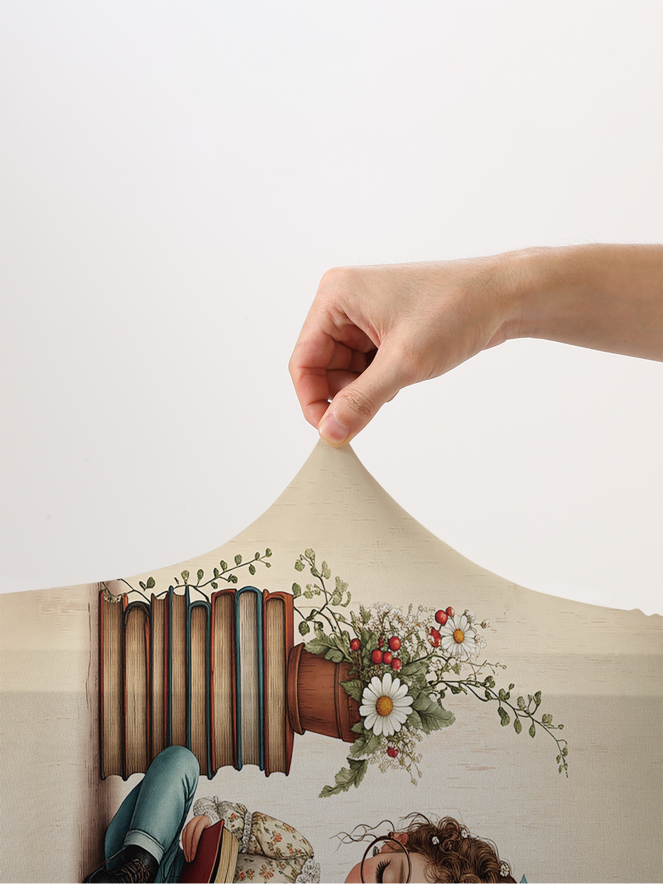 Reading Girl Book Flower 荷物保護カ - Travel Reading Accessories のレビューと価格