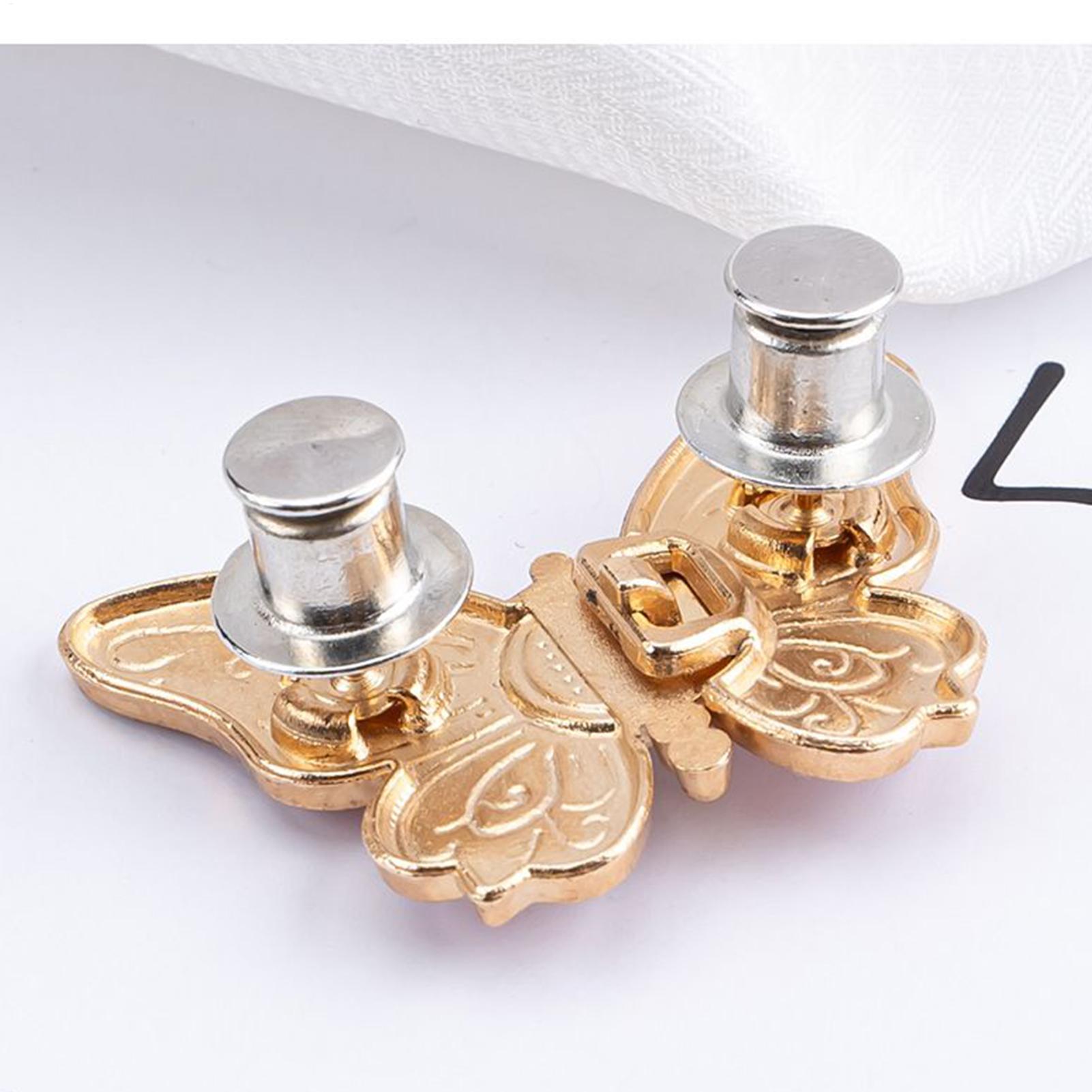 蝶々型ジーンズボタン調節可能なクリップ、パンツスカート用ウエ - Travel Accessories To Sew のレビューと価格
