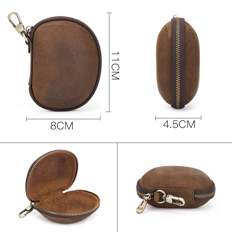 ミニ折りたたみ式メガネケース,近視メガネ,牛革老眼鏡,ポータ - Travel Reading Accessories のレビューと価格