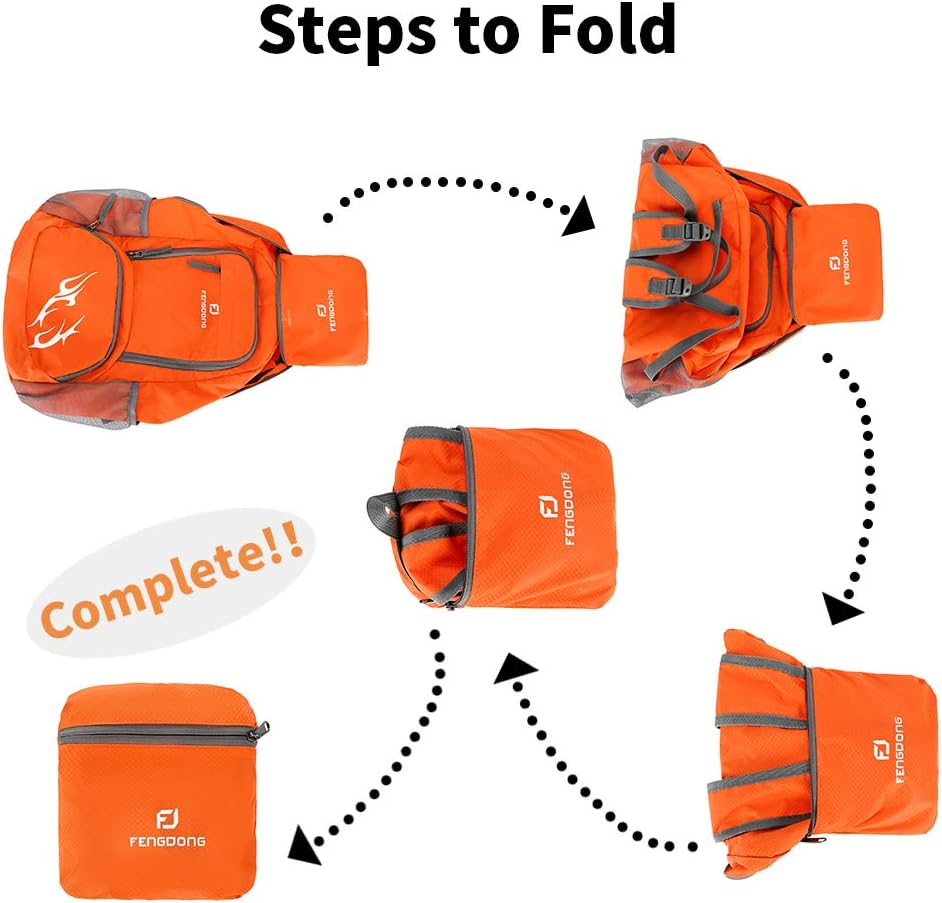 FENGDONG 35L 軽量折りたたみ式防水パッカブルトラ - Packable Daypack Foldable のレビューと価格