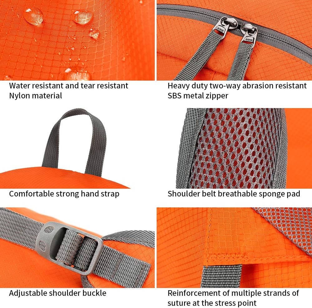 FENGDONG 35L 軽量折りたたみ式防水パッカブルトラ - Packable Daypack Foldable のレビューと価格