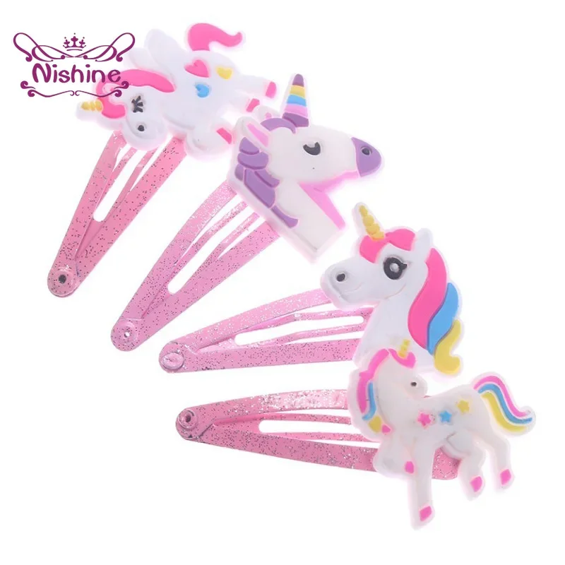 西根 10 ピース/ロットユニコーンヘアクリップ漫画動物ヘア - Travel Accessories For 2 Year Old のレビューと価格